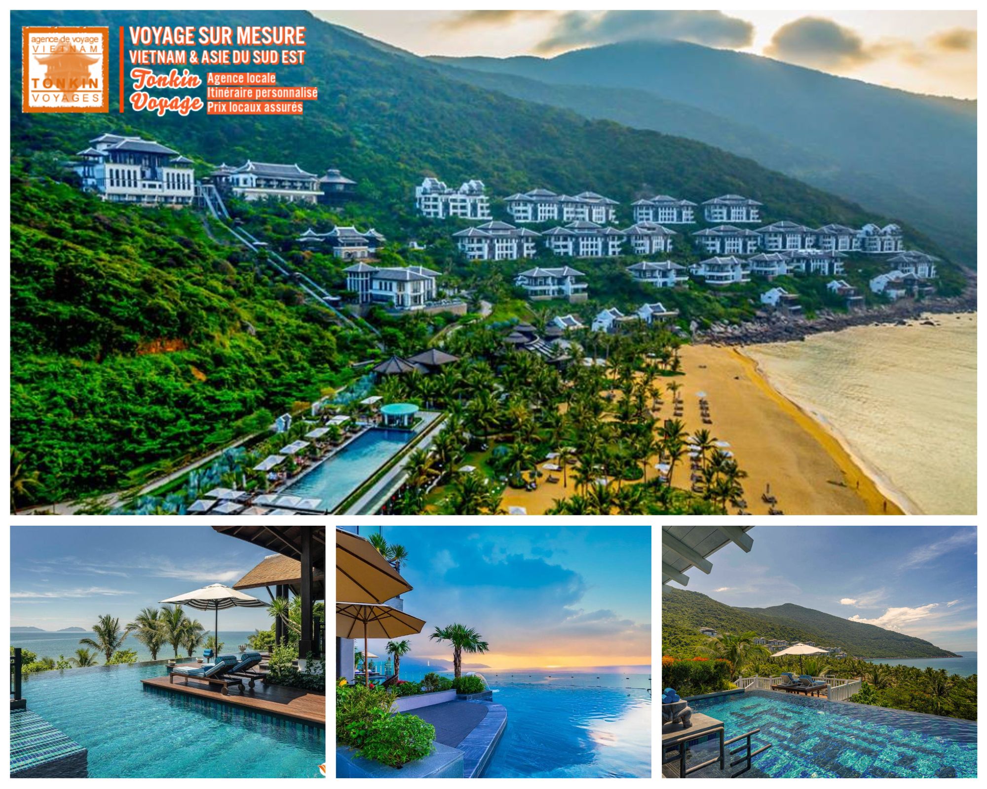 les plus belles piscines au Vietnam INtercontinental Da Nang centre du Vietnam